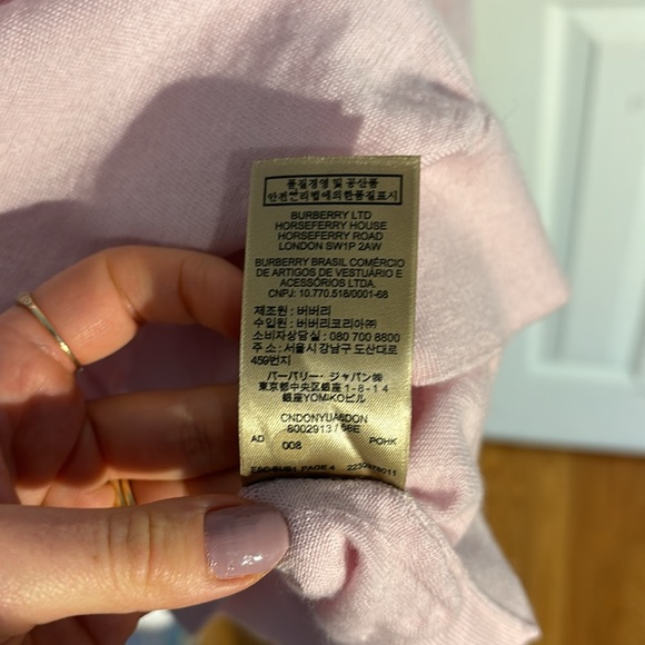 Authentic NWOT Burberry Merino Wool Sweater with Elbow Patches - Picture 11 of 11